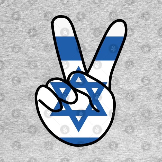 Israel Flag V Sign by DiegoCarvalho